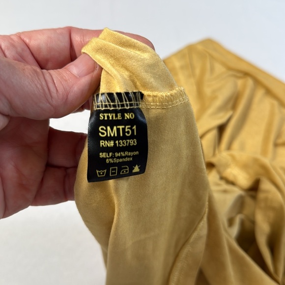 POL Gold Yellow Sleeveless Tank Top Small Vintage Distressed Trashed Look - Picture 9 of 10